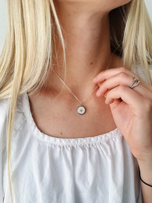 Custom Pressed Flower Necklace