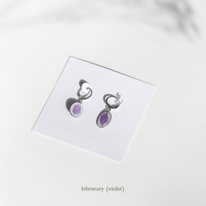 Birth Flower Earrings