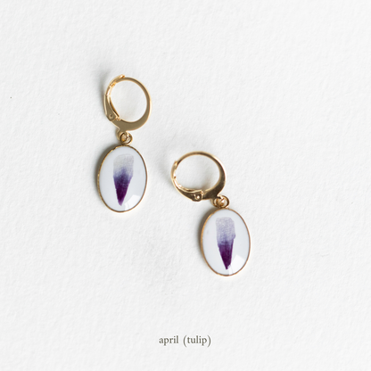 Birth Flower Earrings