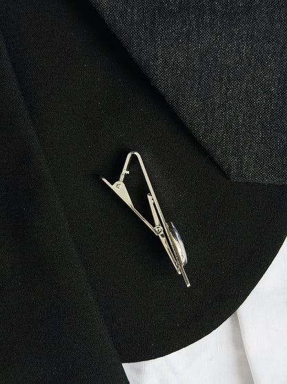 Custom Pressed Flower Tie Bar