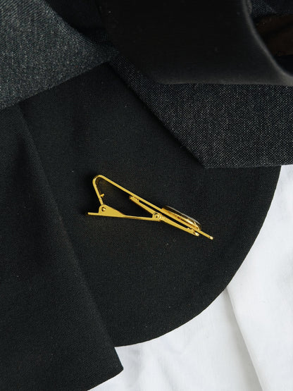Custom Pressed Flower Tie Bar