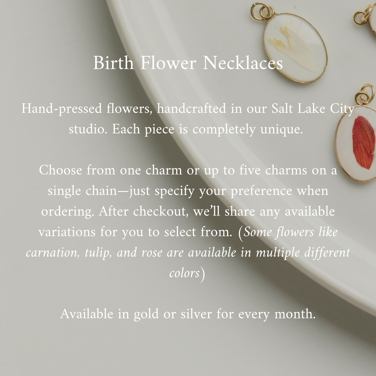 Birth Flower Necklace