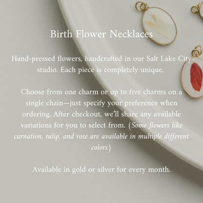 Birth Flower Necklace
