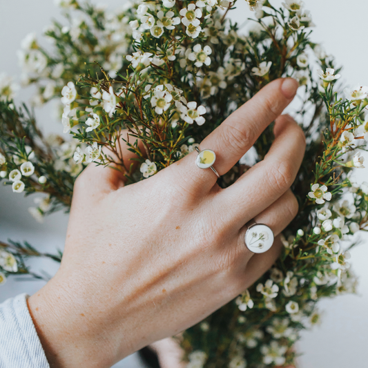 Pressed Flower Rings (Ready-To-Buy!)