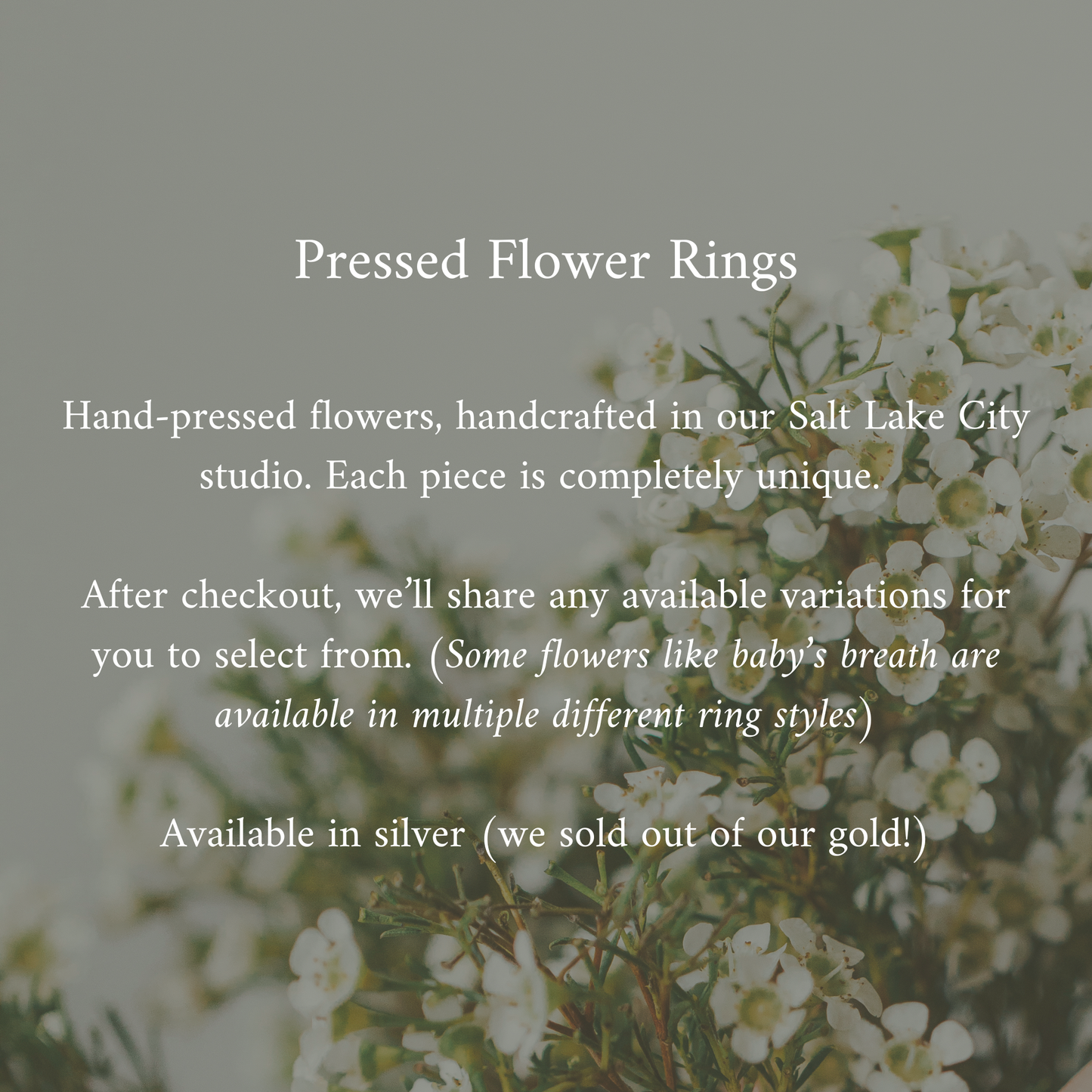 Pressed Flower Rings (Ready-To-Buy!)