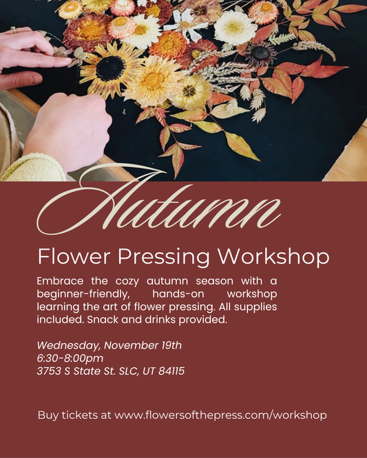 Autumn Flower Pressing Workshop