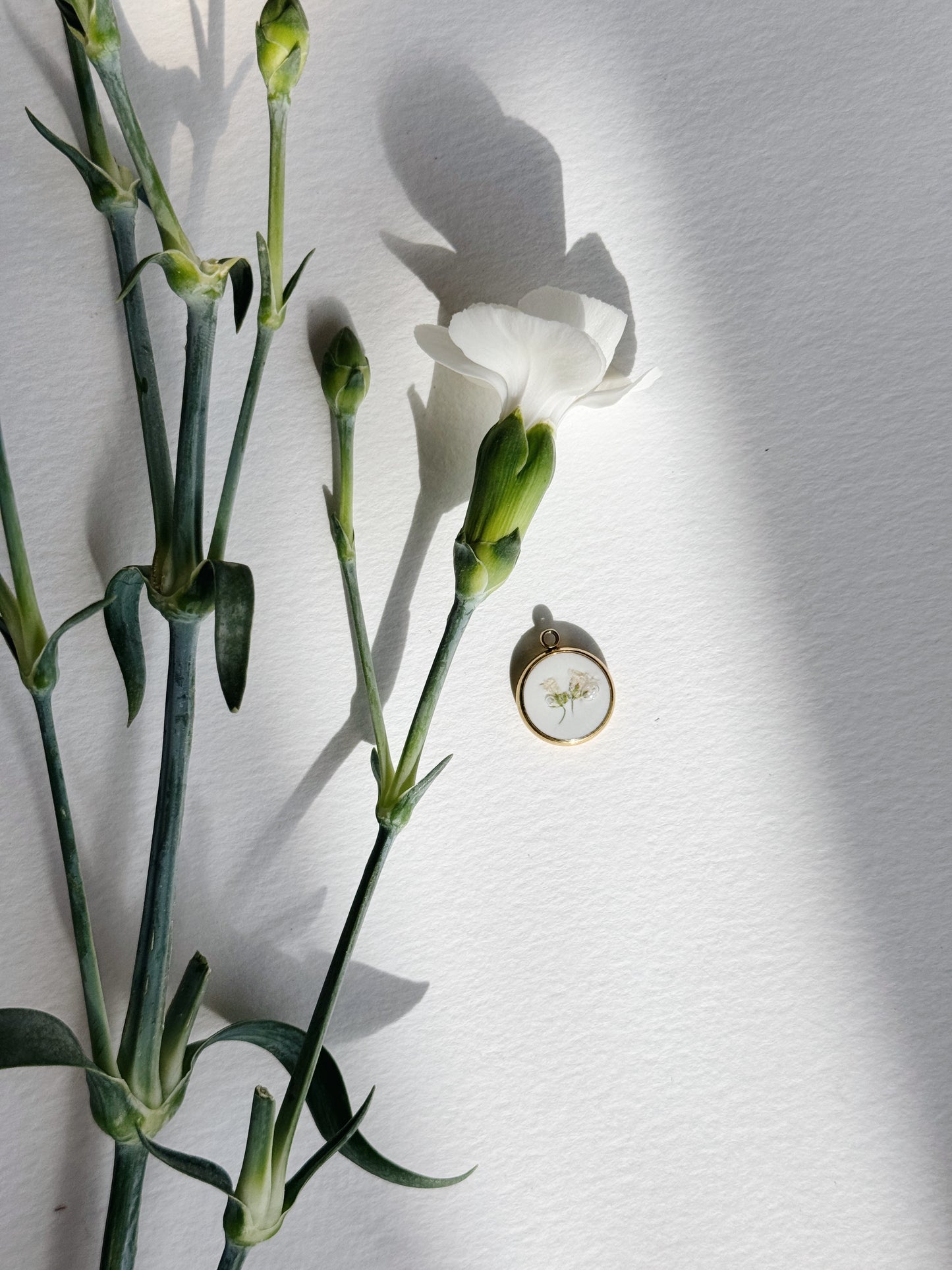 Custom Pressed Flower Charm