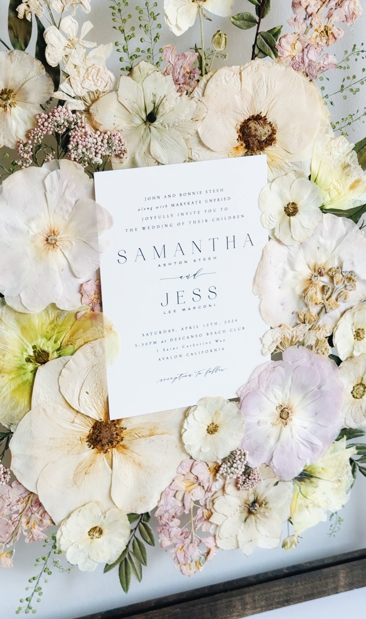 16x20 Wedding Invitation