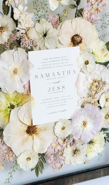 16x20 Wedding Invitation