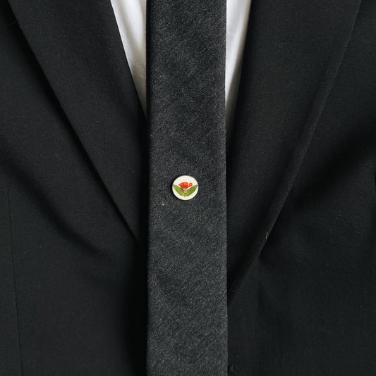 Custom Pressed Flower Tie Tack