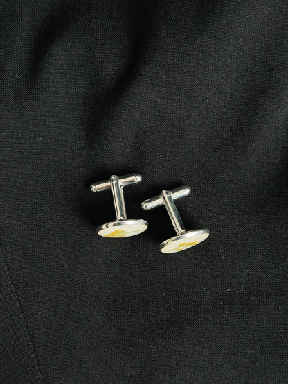 Custom Pressed Flower Cufflinks