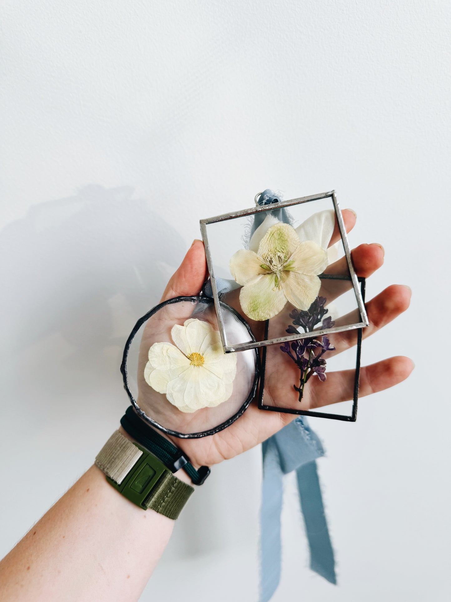 Custom Pressed Flower Ornaments