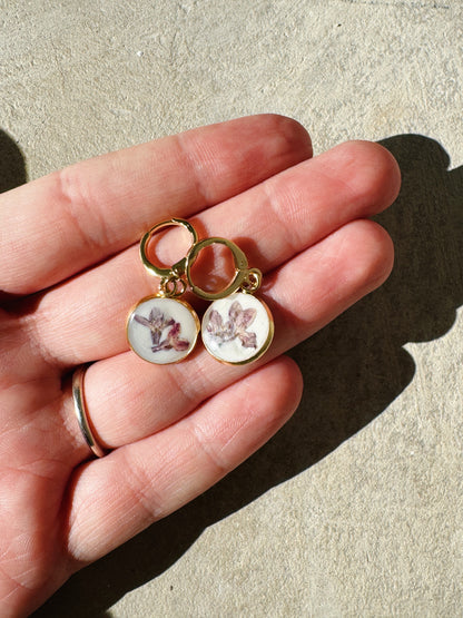 Custom Pressed Flower Earrings