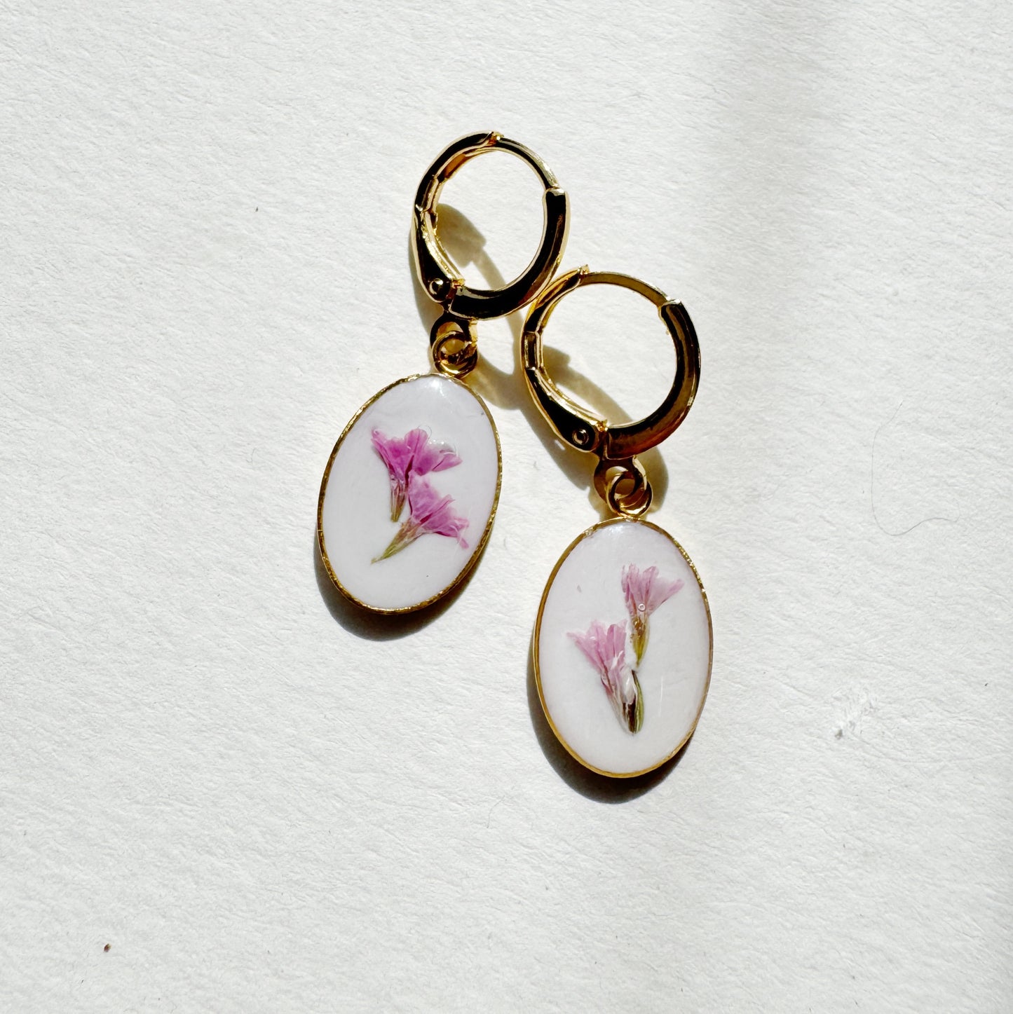 Custom Pressed Flower Earrings