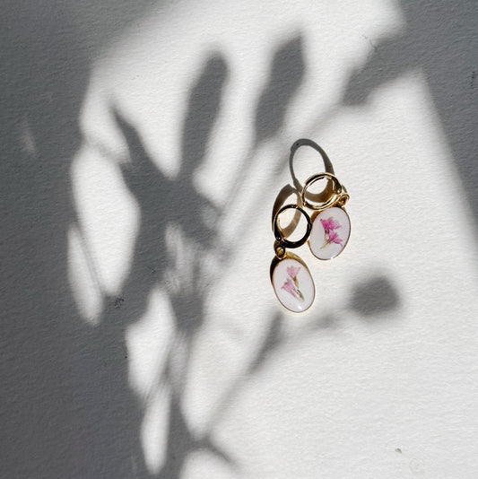 Custom Pressed Flower Earrings