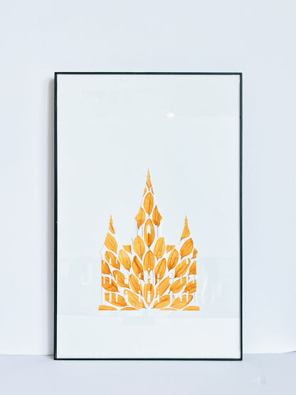 5x7 TEMPLE PRINT | Flowers Of The Press