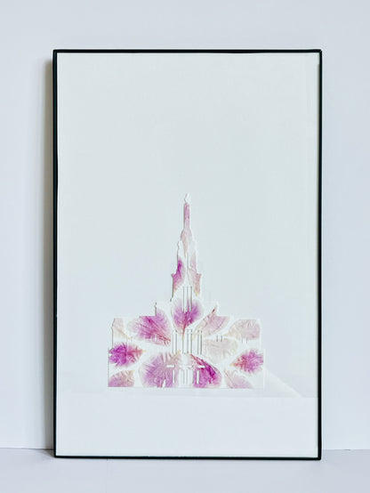 8x10 TEMPLE PRINT | Flowers Of The Press