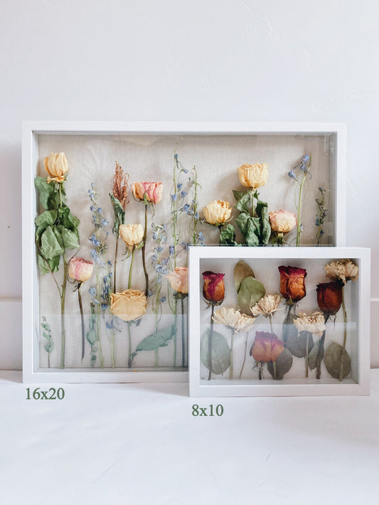 8 x 10 SHADOW BOX | Flowers Of The Press