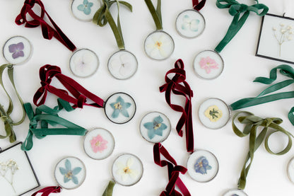 Pressed Flower Ornaments (Ready To Buy!)
