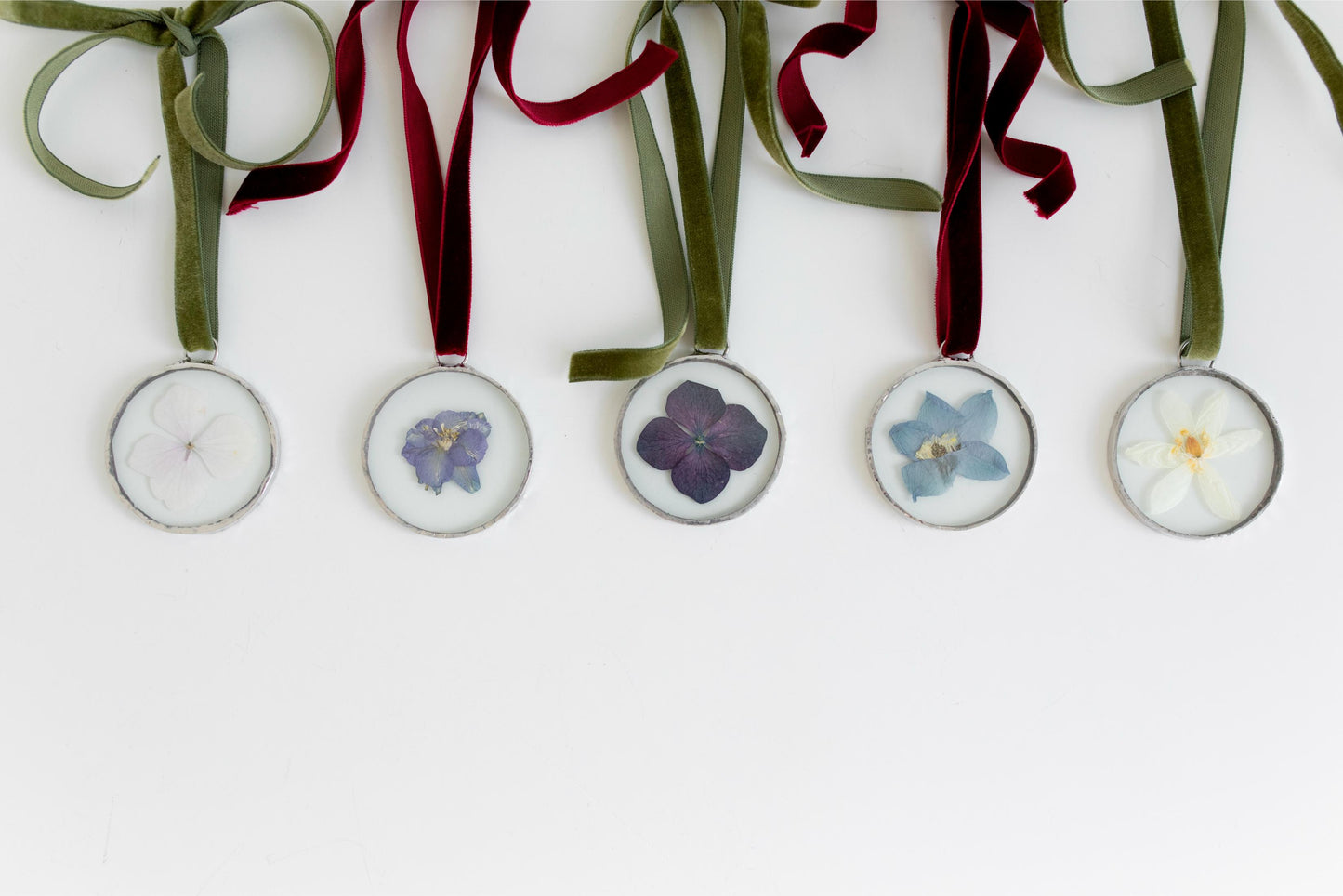 Pressed Flower Ornaments (Ready To Buy!)