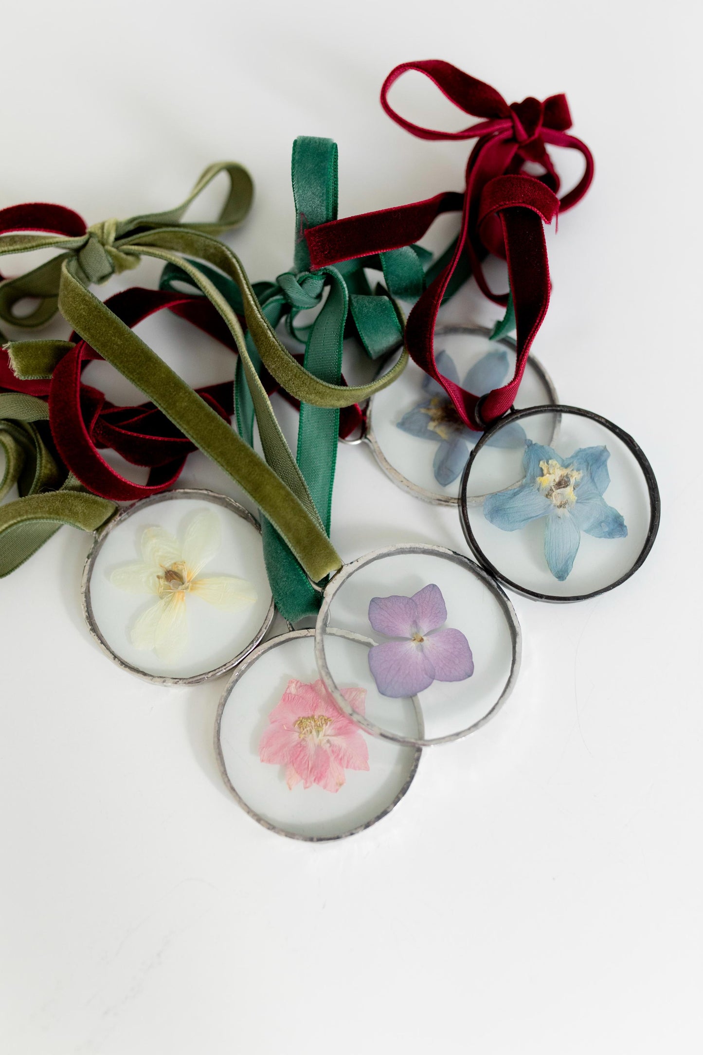 Pressed Flower Ornaments (Ready To Buy!)