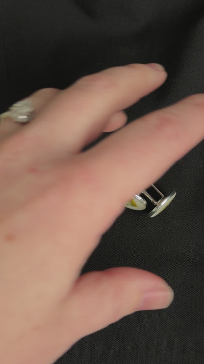 Custom Pressed Flower Cufflinks